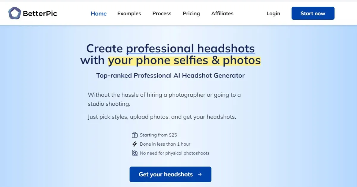Better Pic: Free AI Headshot Generator
