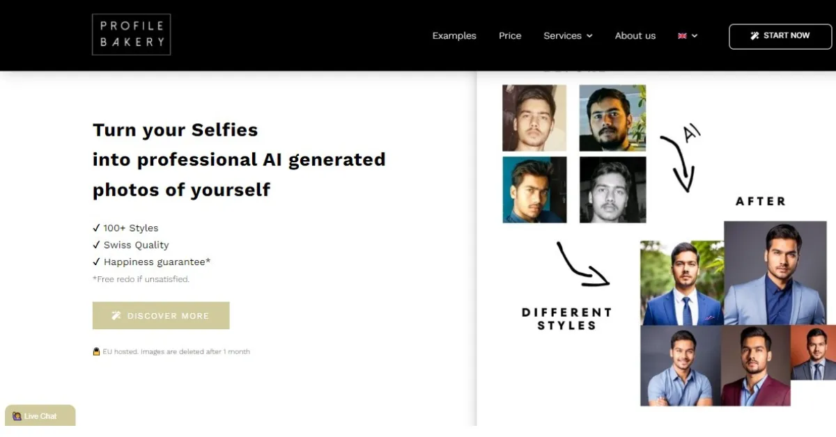 Profile Bakery: Professional AI Photoshoot